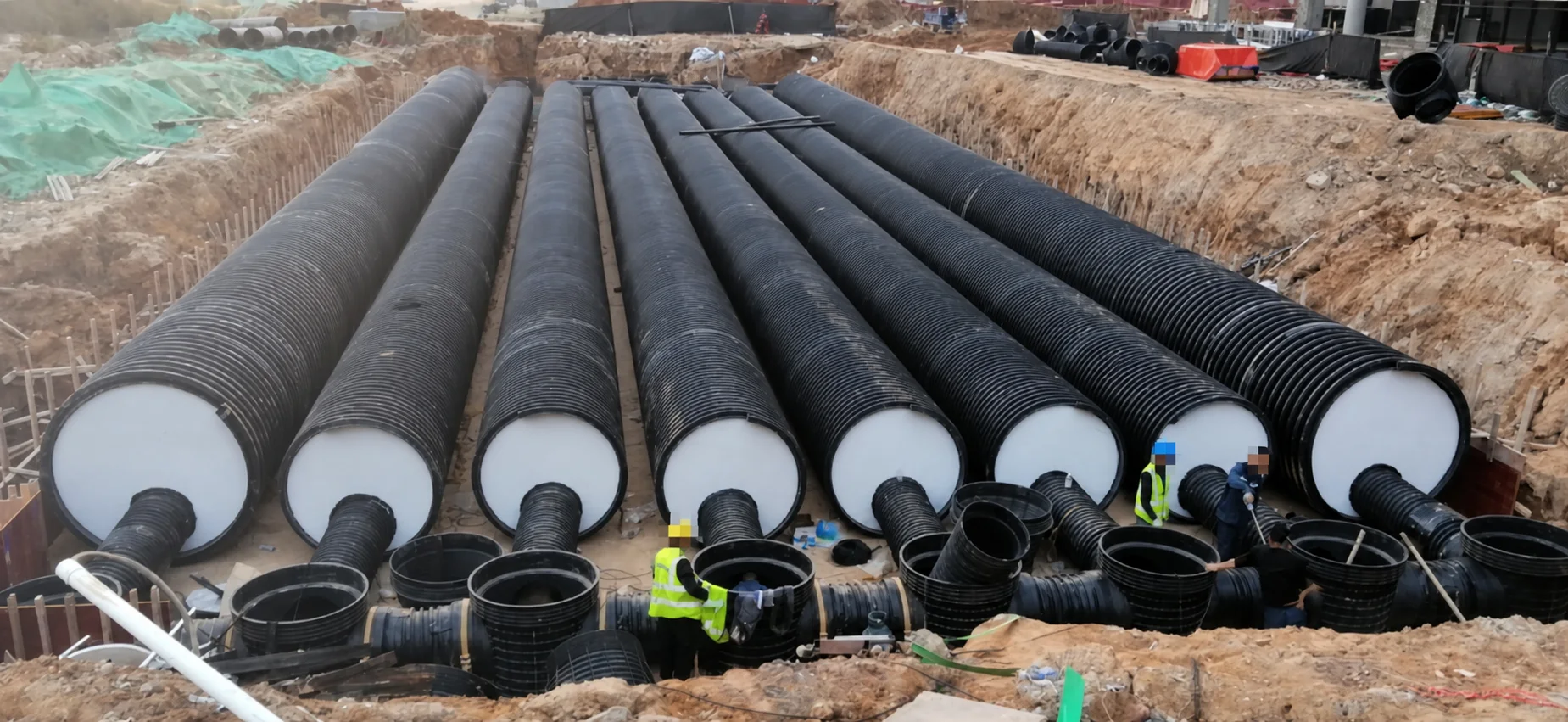 City scale pipe installation project